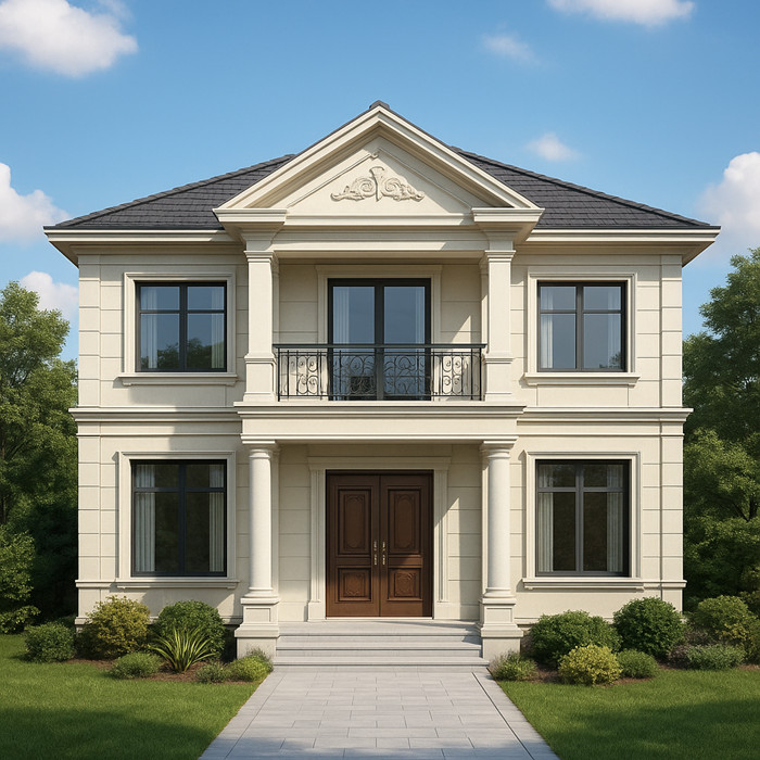 140平米的歐式風格的二層輕鋼別墅 140平米的歐式風格的二層輕鋼別墅