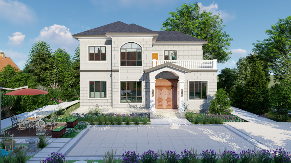 竣工后的輕鋼別墅