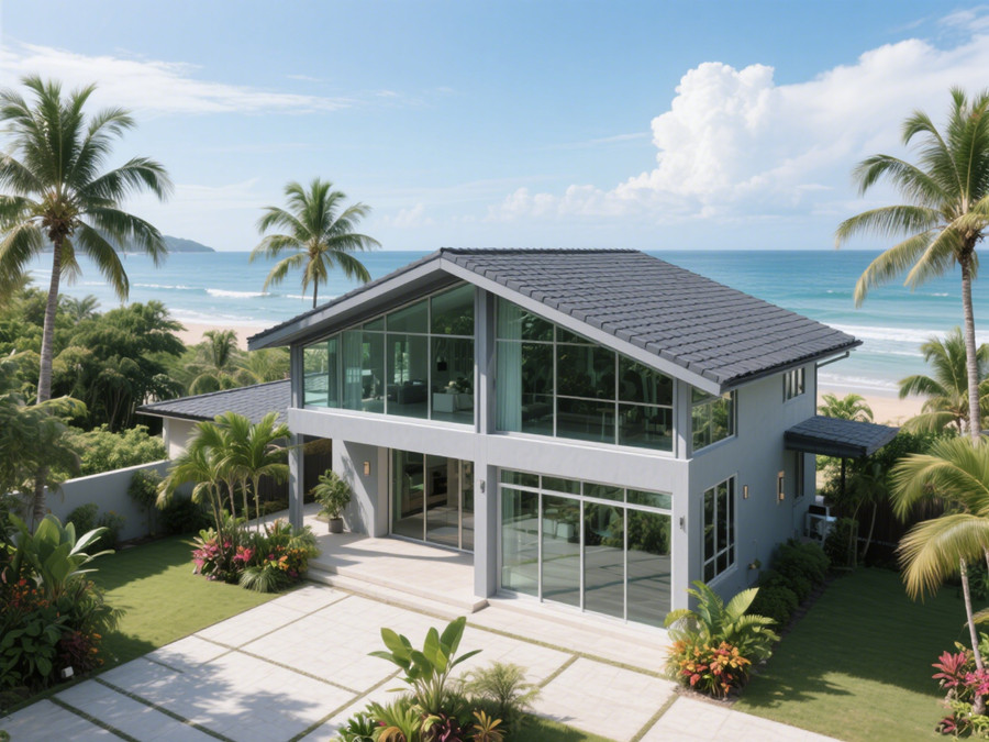 菲律賓地區(qū)搭建的輕鋼別墅 菲律賓地區(qū)搭建的輕鋼別墅