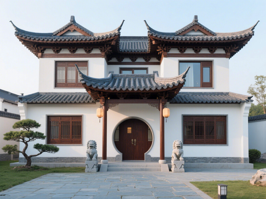 中式風格的輕鋼別墅 中式風格的輕鋼別墅